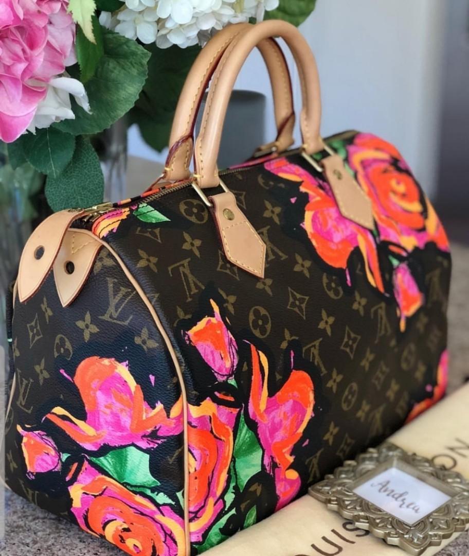 Louis Vuitton Speedy Stephen Sprouse Roses 30 Rare Rose Shoulder Bag –  MISLUX