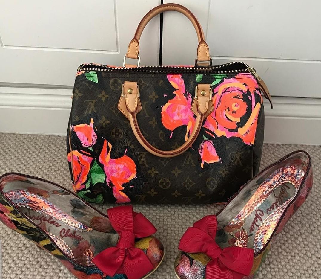 Louis Vuitton Stephen Sprouse Multicolor Monogram Roses Coated Canvas  Speedy 30 Gold Hardware, 2008 Available For Immediate Sale At Sotheby's