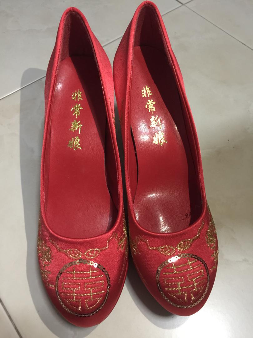 Wedding Red Shoes, Women's Fashion 