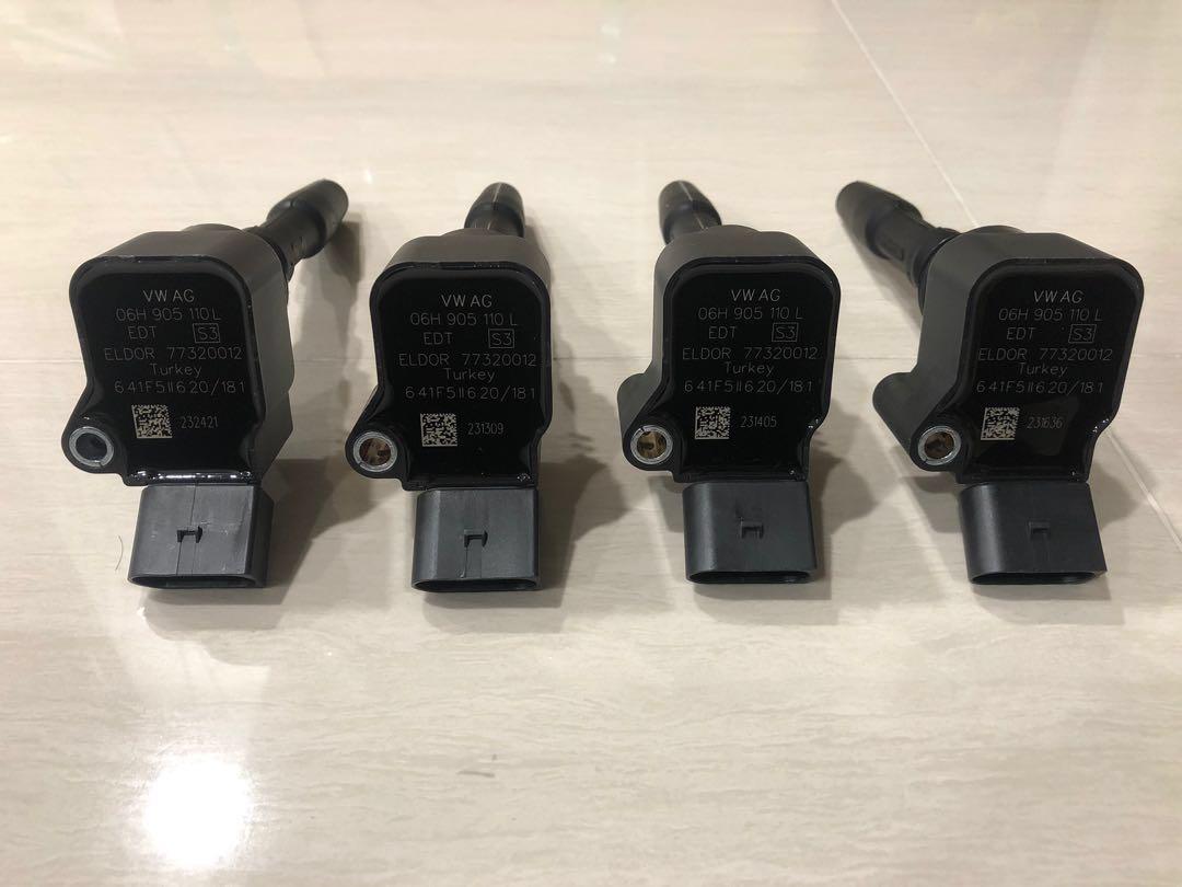 06H905110L VW Golf/A4 B8.5 EA888 1.8T 2.0T Gen3 Engine BLACK Coil Pack