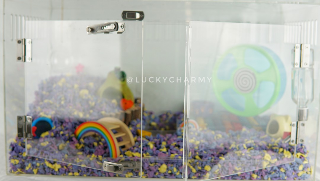 Acrylic Front Door Opening Hamster Cage, Pet Supplies, For Small ...