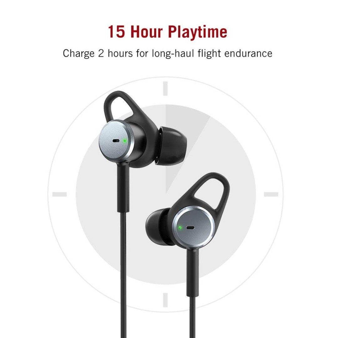 TaoTronics Active Noise Cancelling Headphones Noise Isolating Wired Earbuds Model TT EP003 Audio Headphones Headsets on Carousell