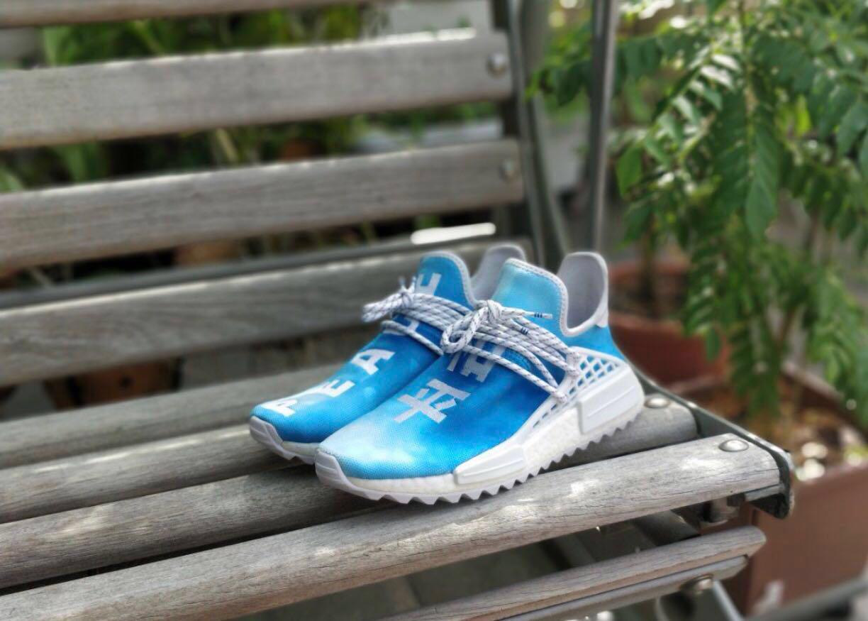 human race sneakers blue