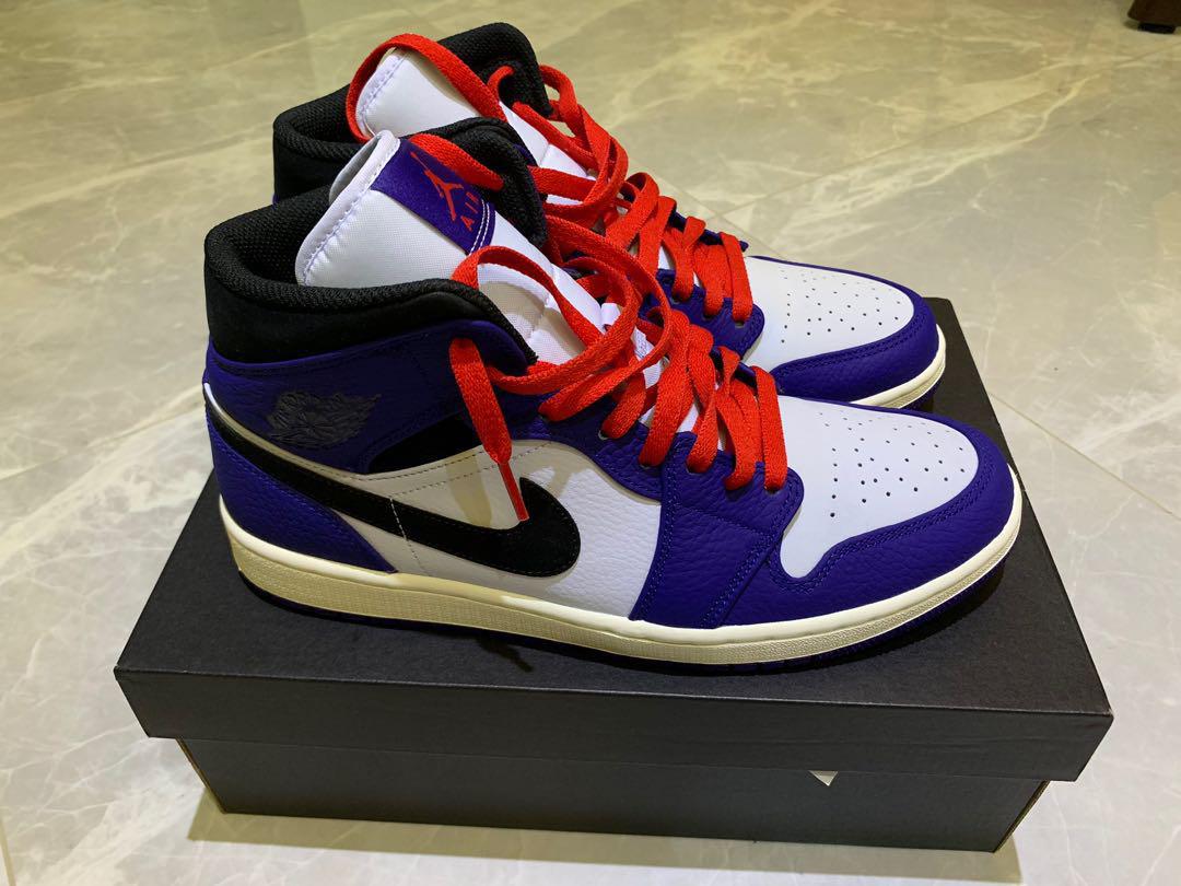 Nike air jordan 1 retro mid se deep royal blue top