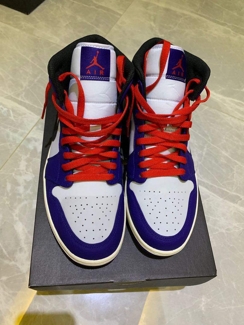 Nike air jordan 1 retro mid se deep royal blue online