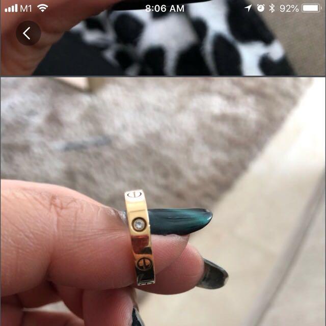 Authentic Cartier Love Ring Size 52 Luxury Accessories Others