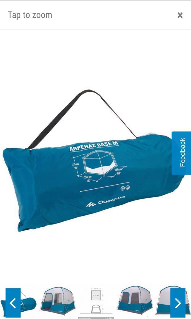 Base Arpenaz M Pole Supported Camping Living Area 6 Person Travel Travel Essentials Outdoor Camping On Carousell