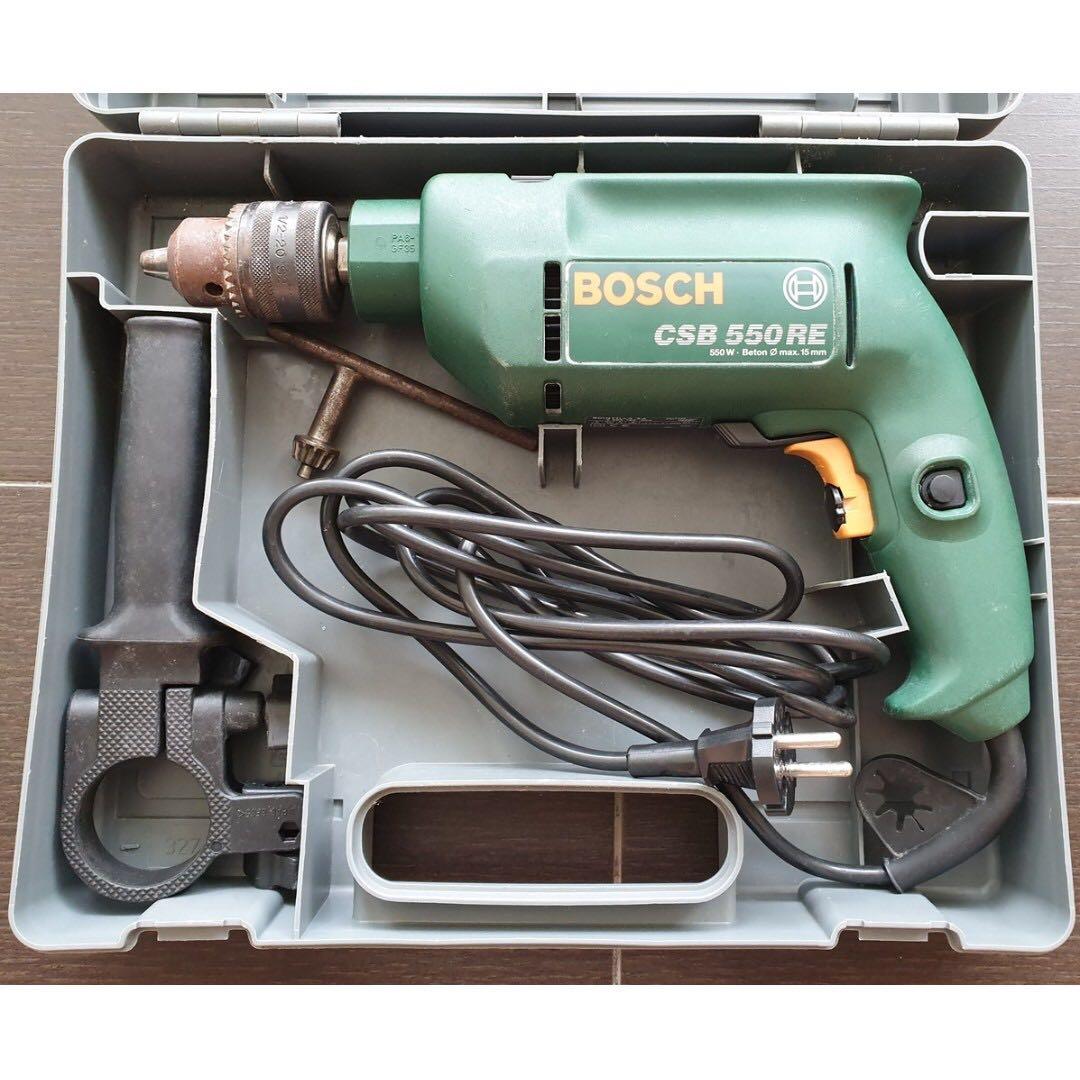 Transeúnte policía Imperio BOSCH Drill Set CSB 550RE (Faulty), Everything Else on Carousell