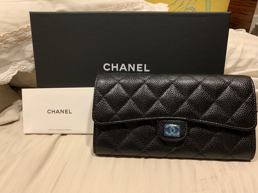 Mua Ví Chanel Dáng Dài Boy Flap Wallet Quilted Caviar Long Màu Đen  Chanel   Mua tại Vua Hàng Hiệu h042515