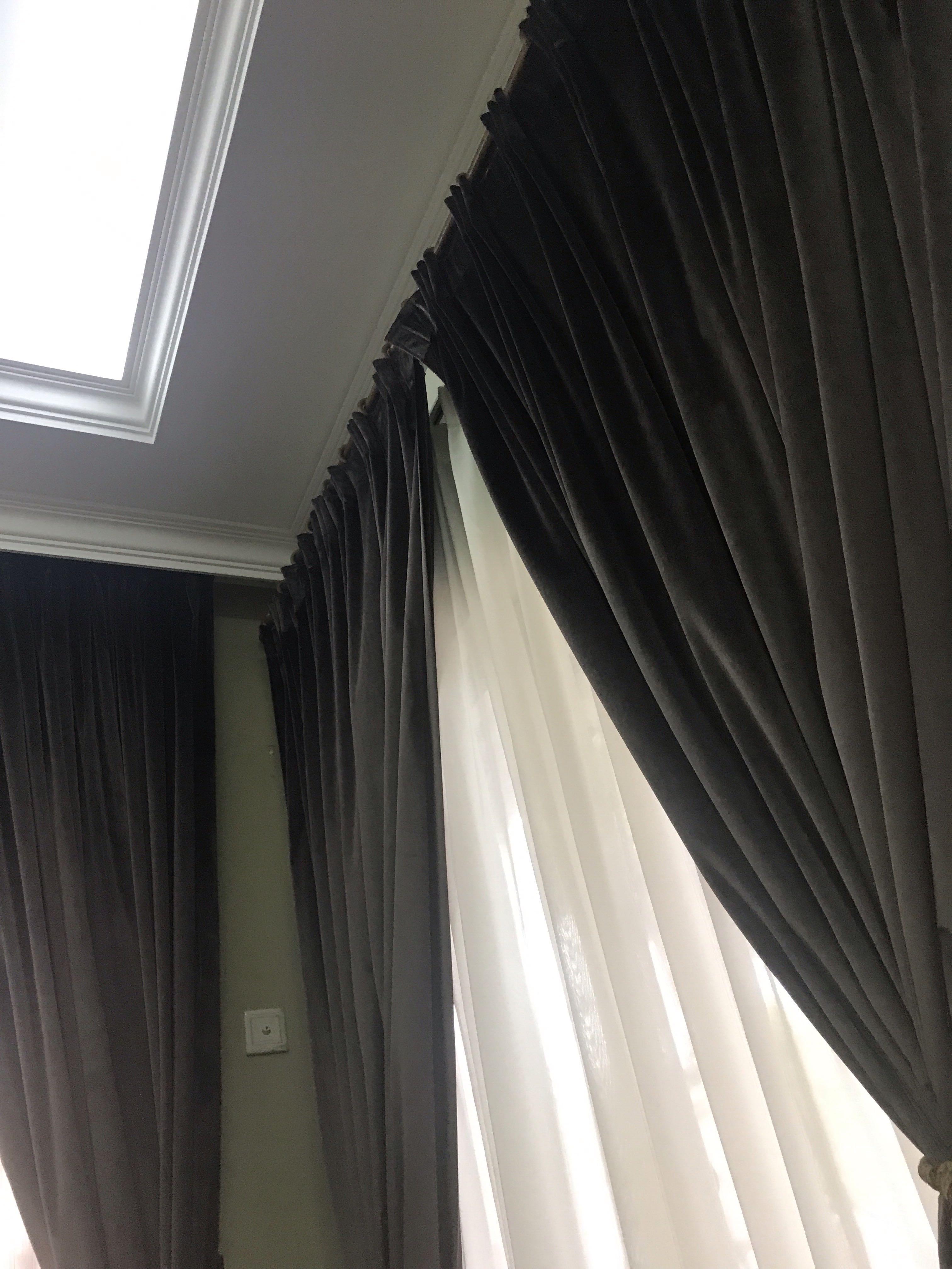 Brown Velvet Curtain Fabric Kain Lebihan 20m Home Furniture