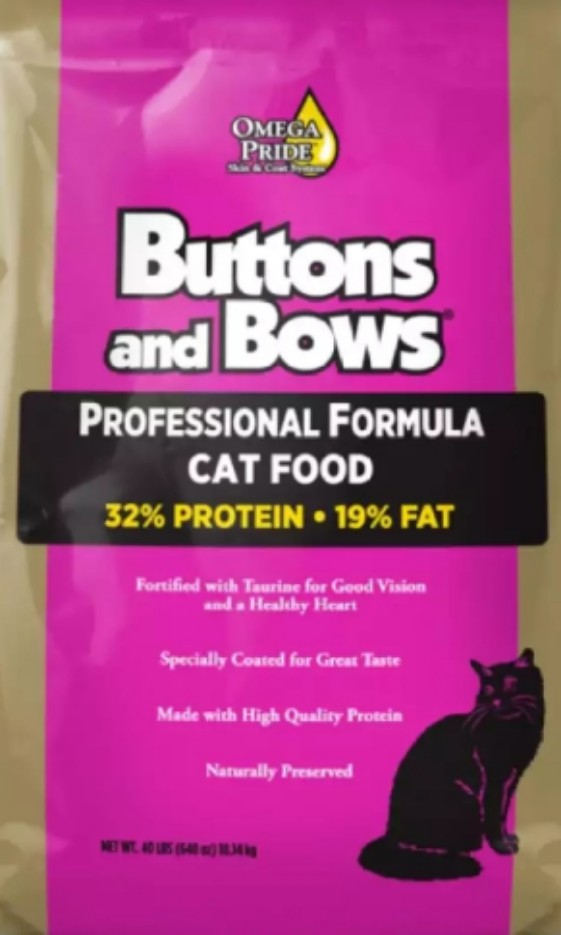 buttons and bows cat food