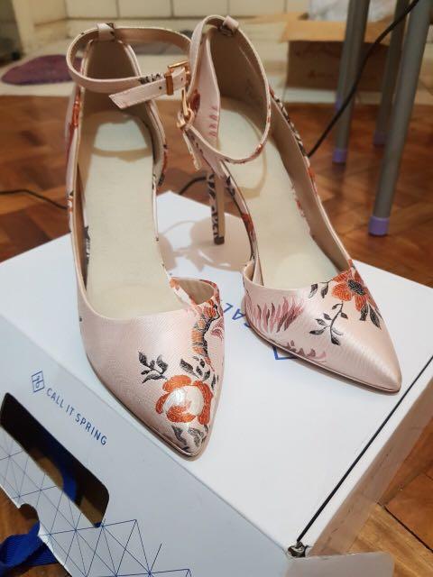 Call It Spring Pink Floral Shoes