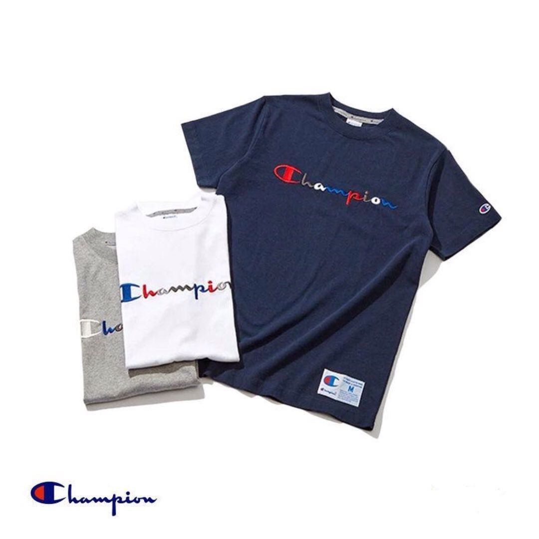 Champion Rainbow Logo T-Shirt Tee, Men 
