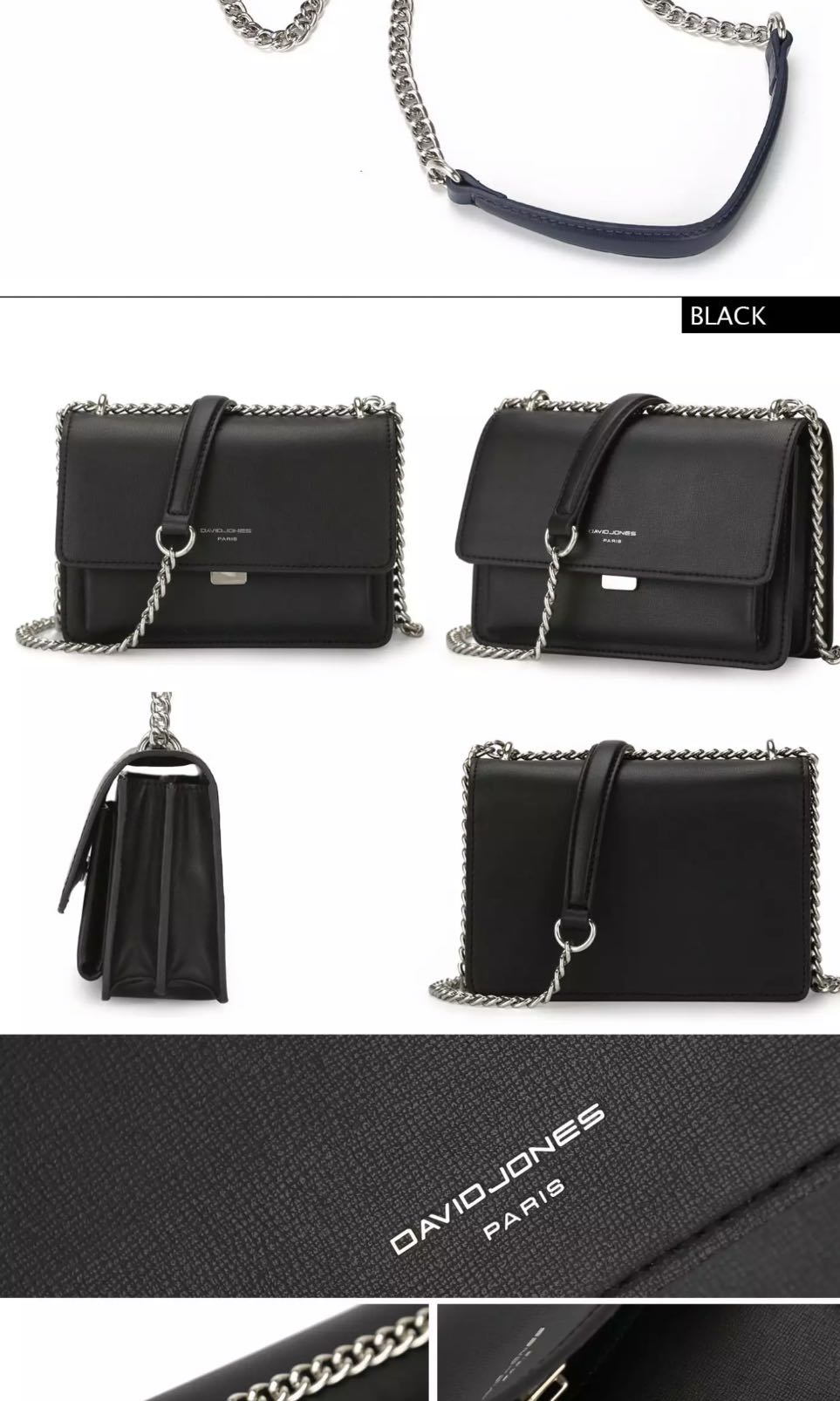 david jones black bag