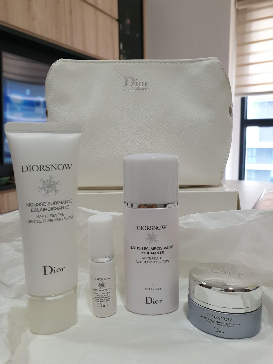 DIORSNOW Travel Pouch Whitening Skincare Beauty Personal Care