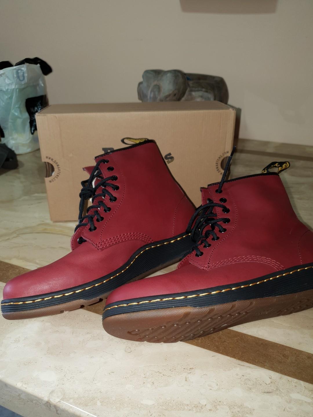 Dr Martens Boots Cherry Red 8 eye Newton Men s Fashion