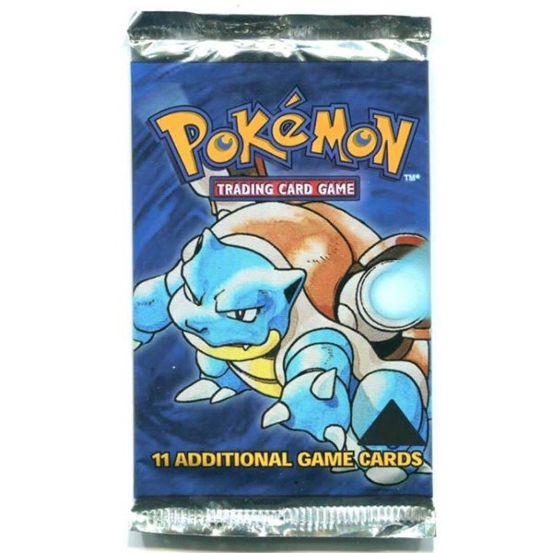 Error Pack Pokemon Base Set Black Triangle Sealed Pack On Carousell