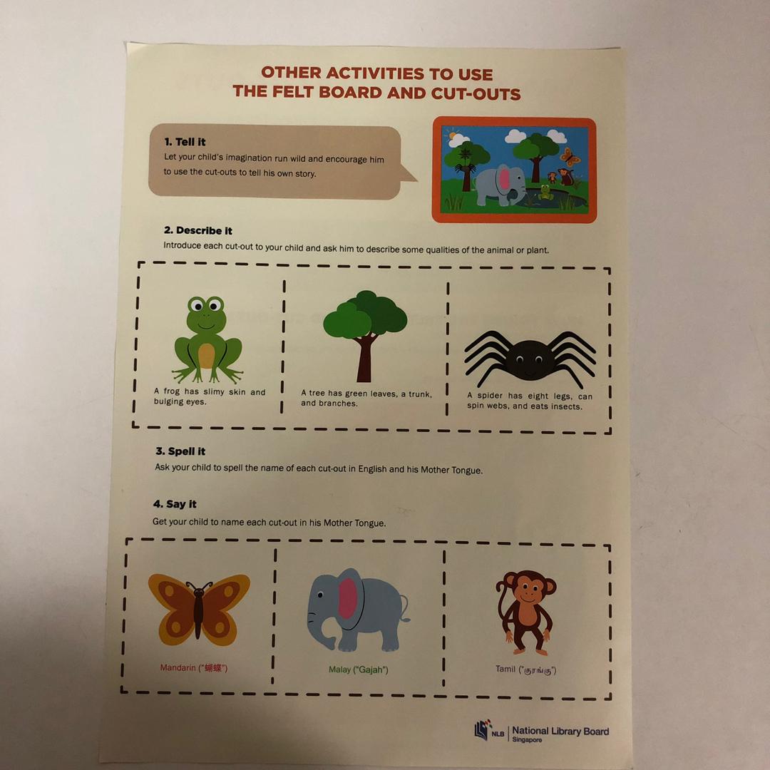 Felt Board & CutOuts (National Library Board), Hobbies & Toys, Toys