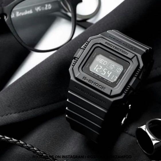 G shock DW D5500BB 1 Black Out Men s Fashion Watches