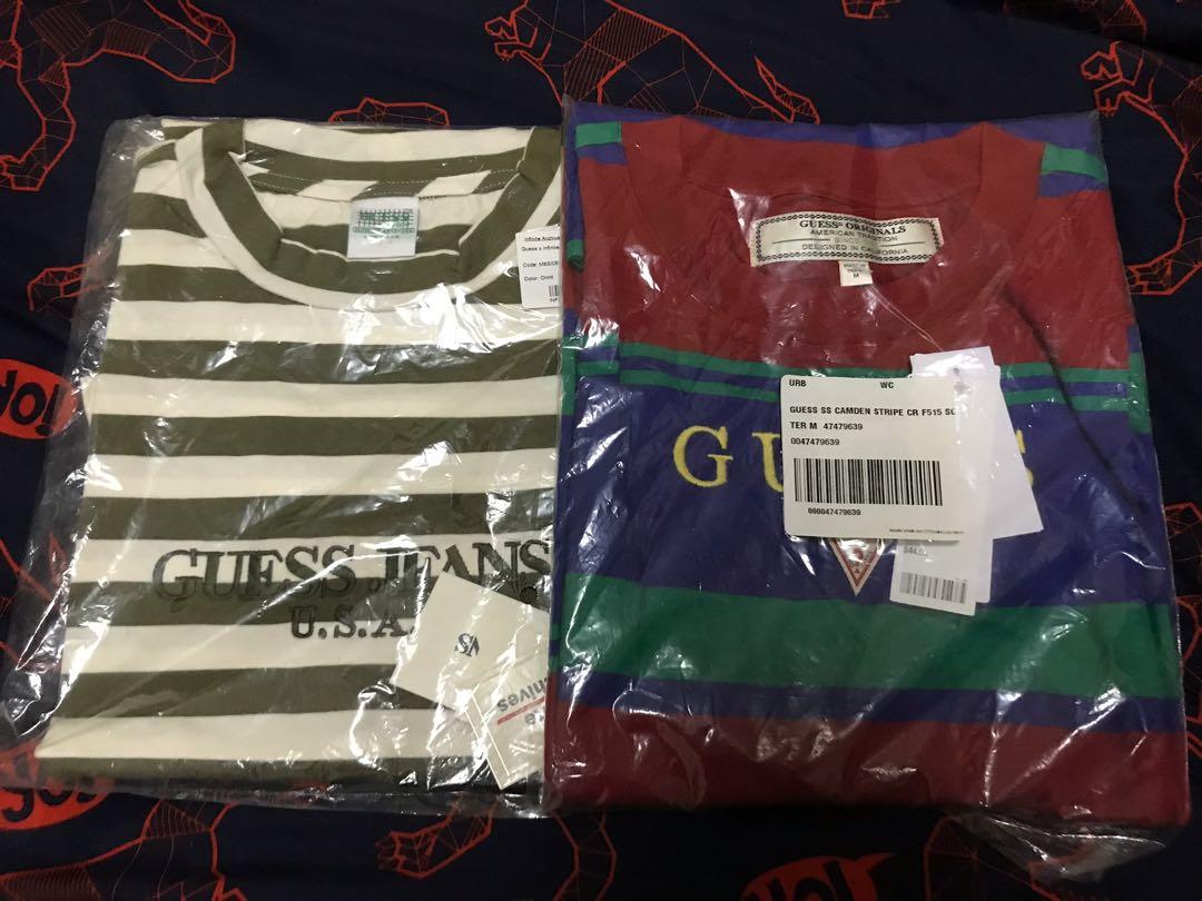 guess camden stripe tee