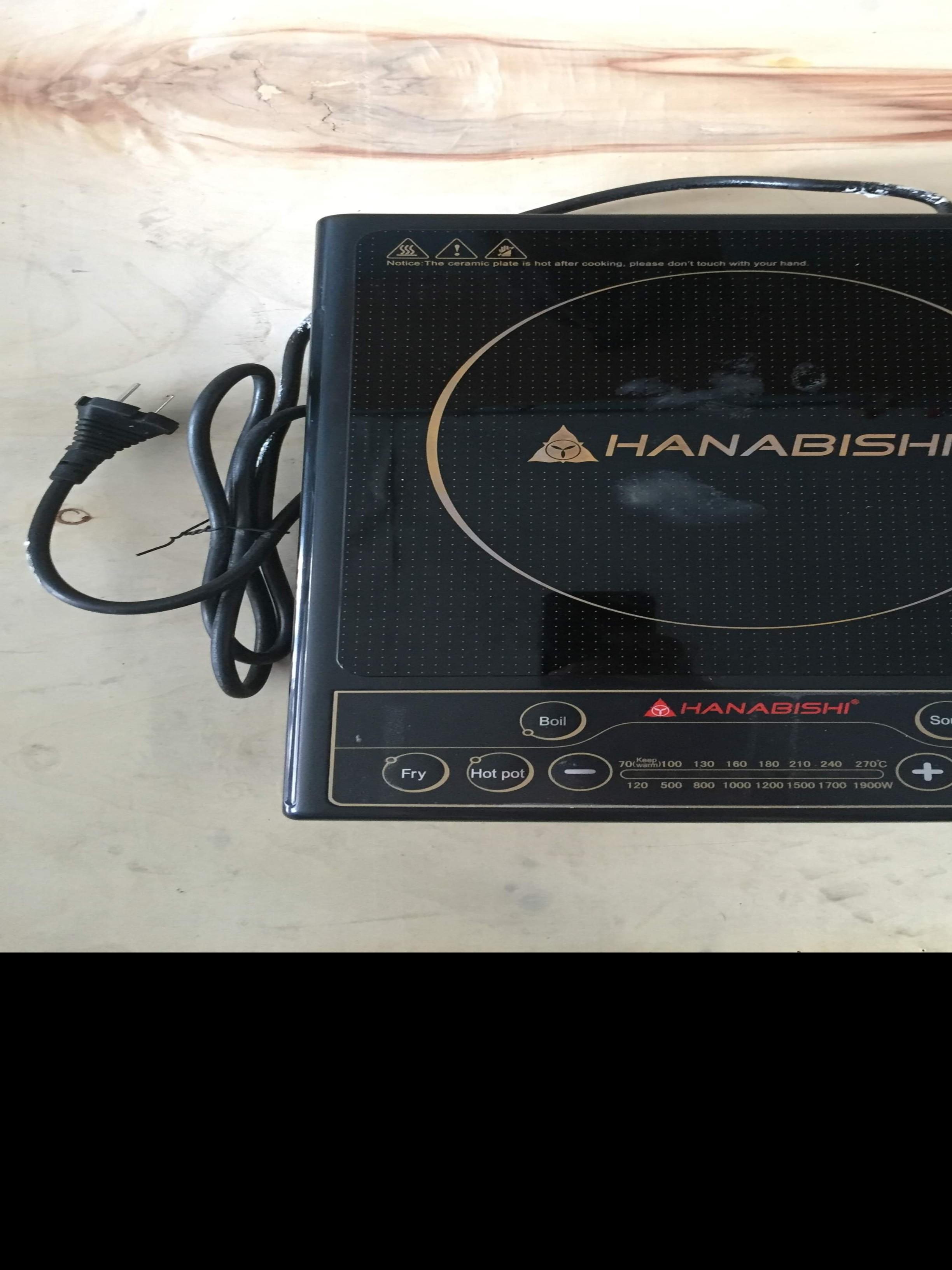 Hanabishi Induction Cooker HIC90, Furniture & Home Living, Kitchenware