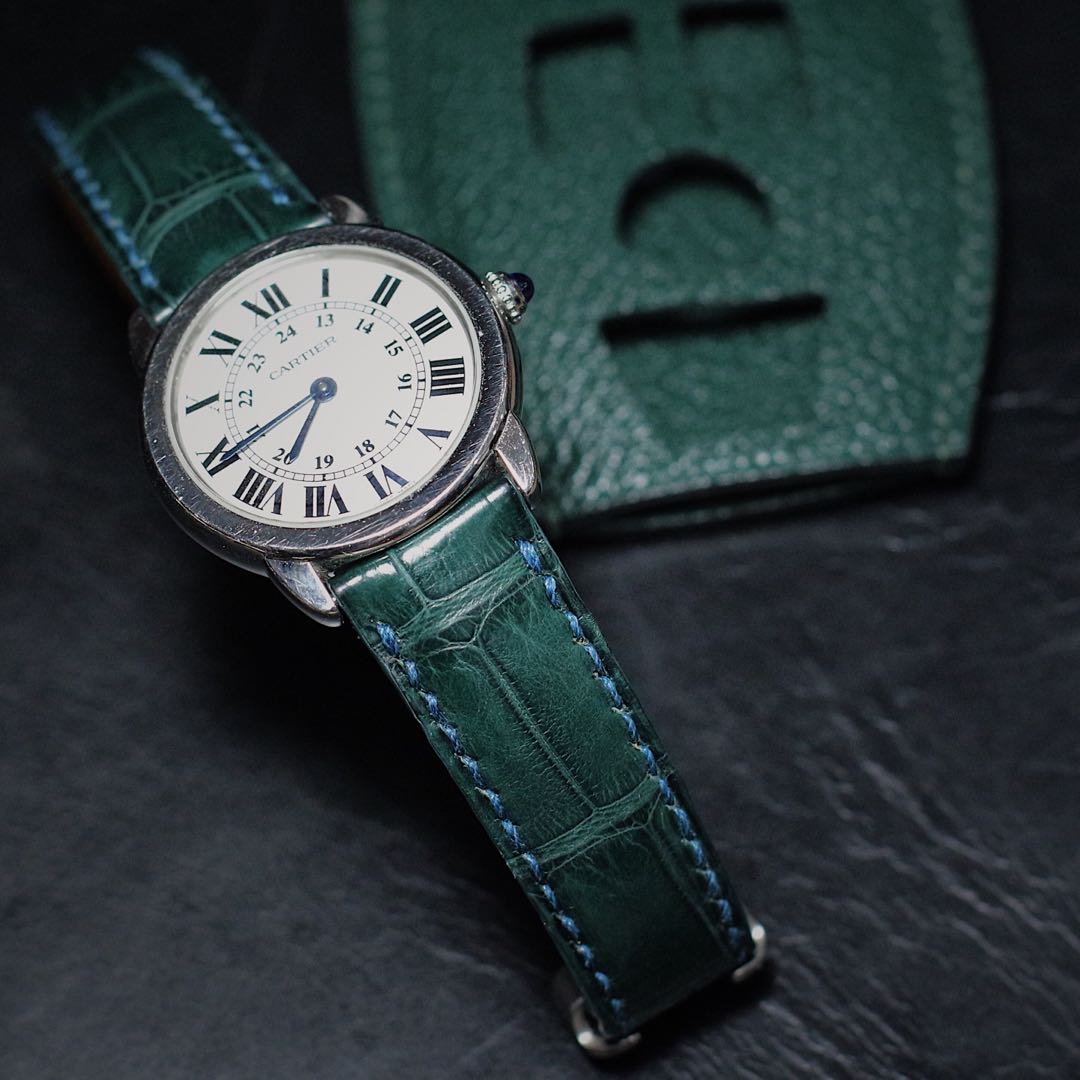 cartier green watch