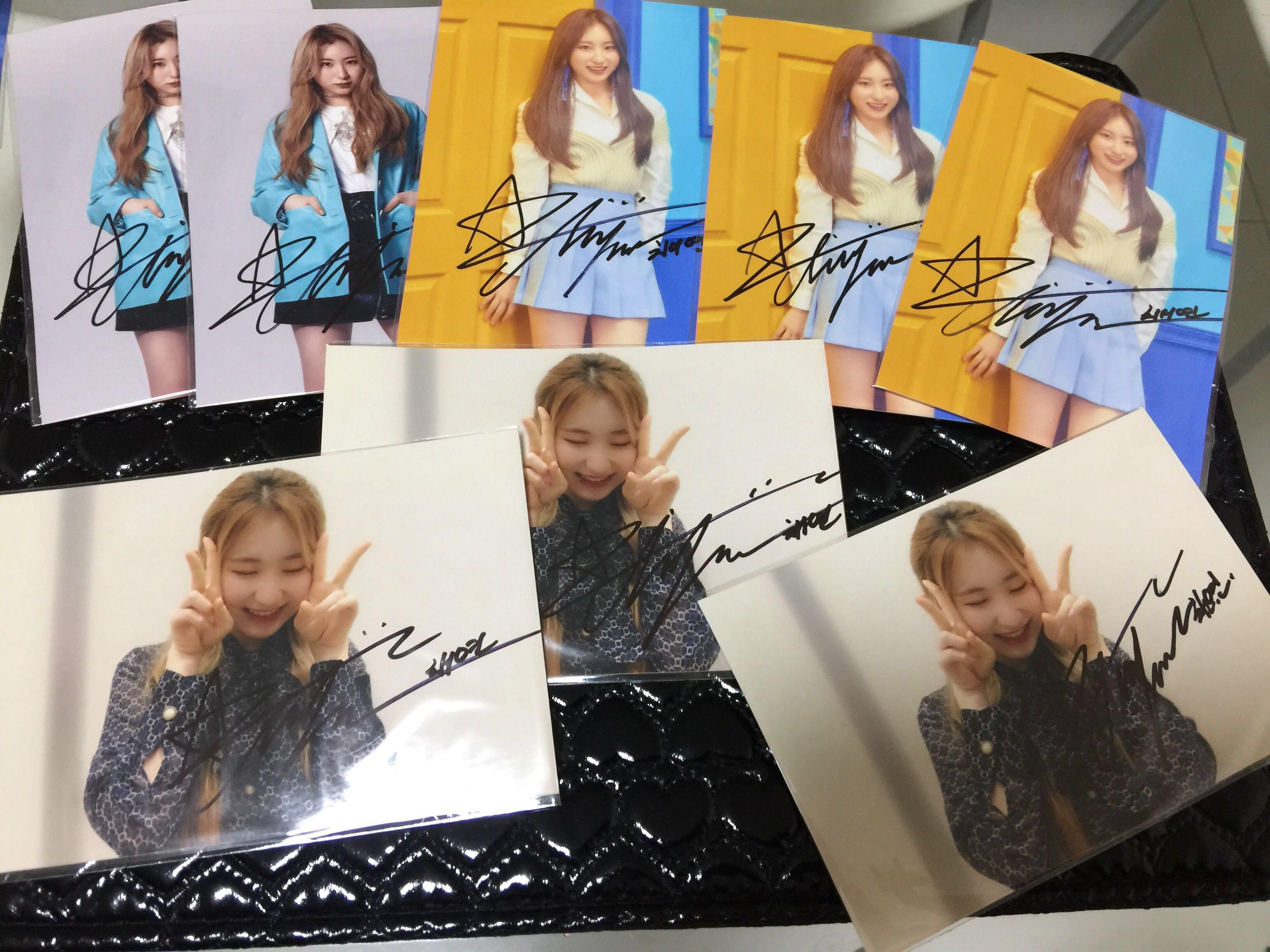 Iz One Lee Chaeyeon Rare Promo Signature Photo Entertainment K Wave On Carousell  뮤직뱅크  panorama 첫방 건강히 완료! iz one lee chaeyeon rare promo signature photo