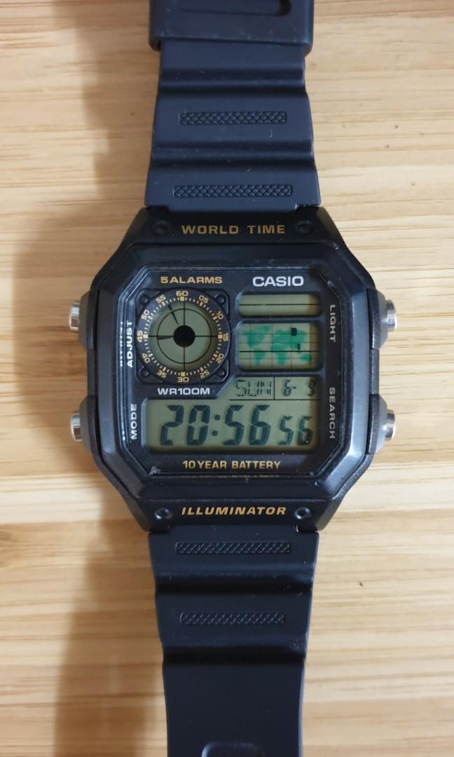 Jam Casio Illuminator Original