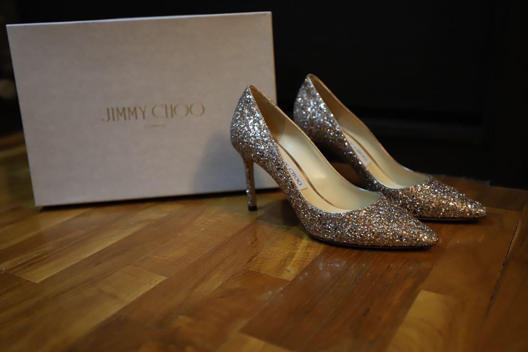 jimmy choo glitter heels