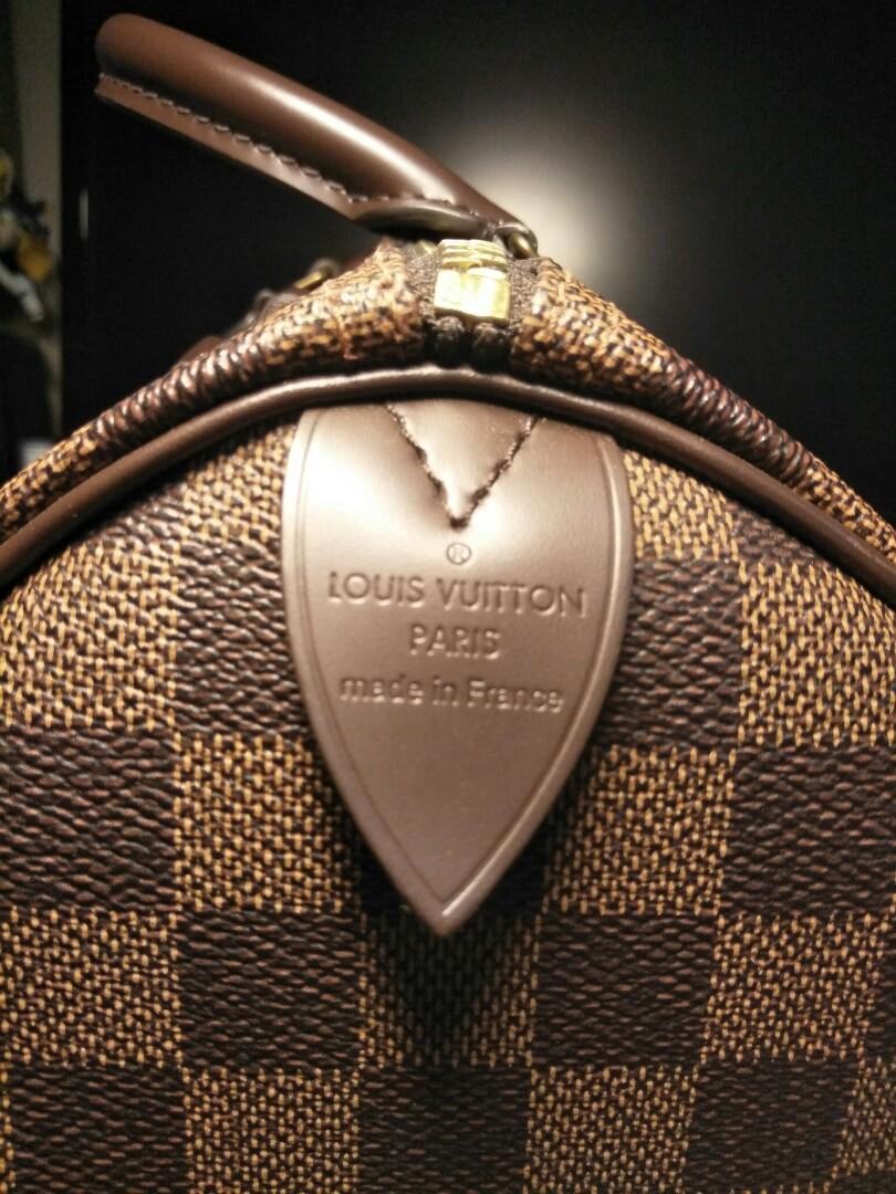 Louis Vuitton Speedy Bandouliere 30 Damier Ebene Review,Modelling