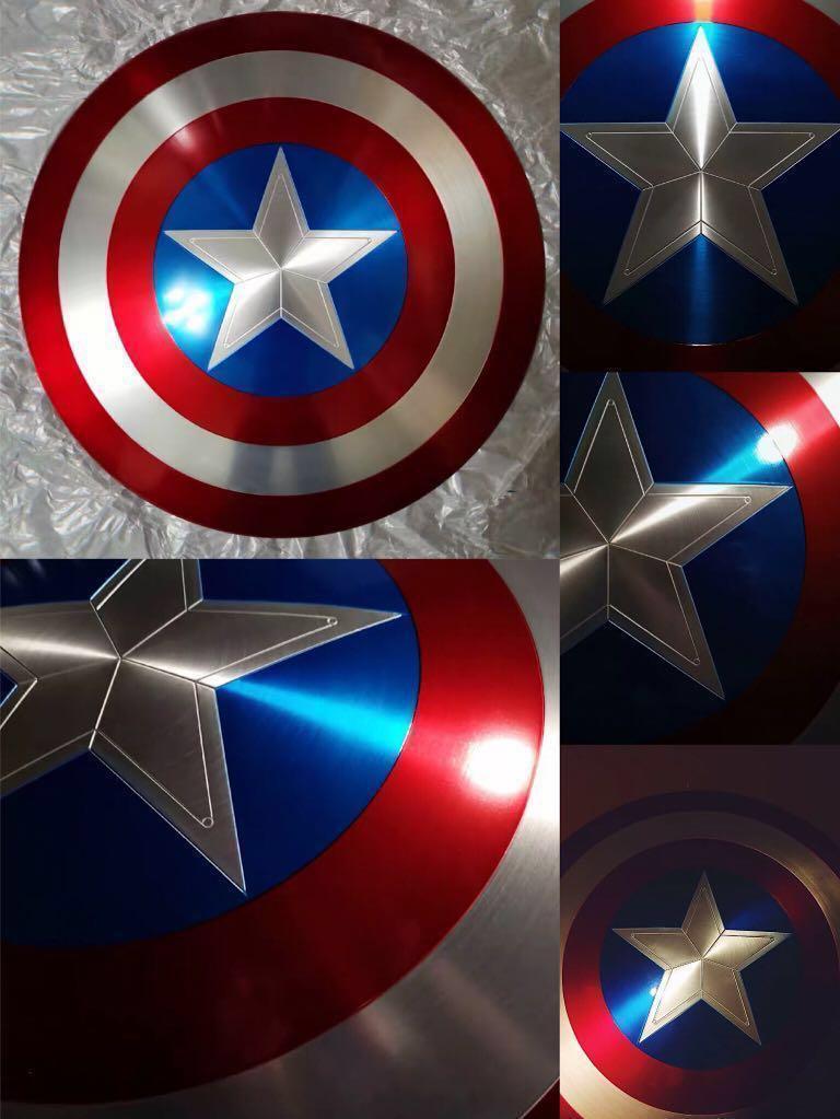 Bouclier Captain America 75th Anniversary En Alliage Métal - Réplique Marvel Legends, Fait Main En Inde