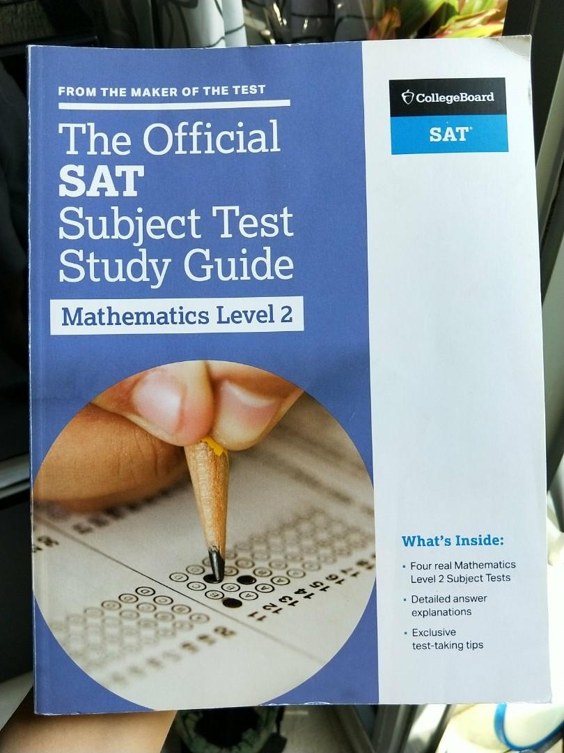Math Level 2 Sat Subject Test Official College Board Books