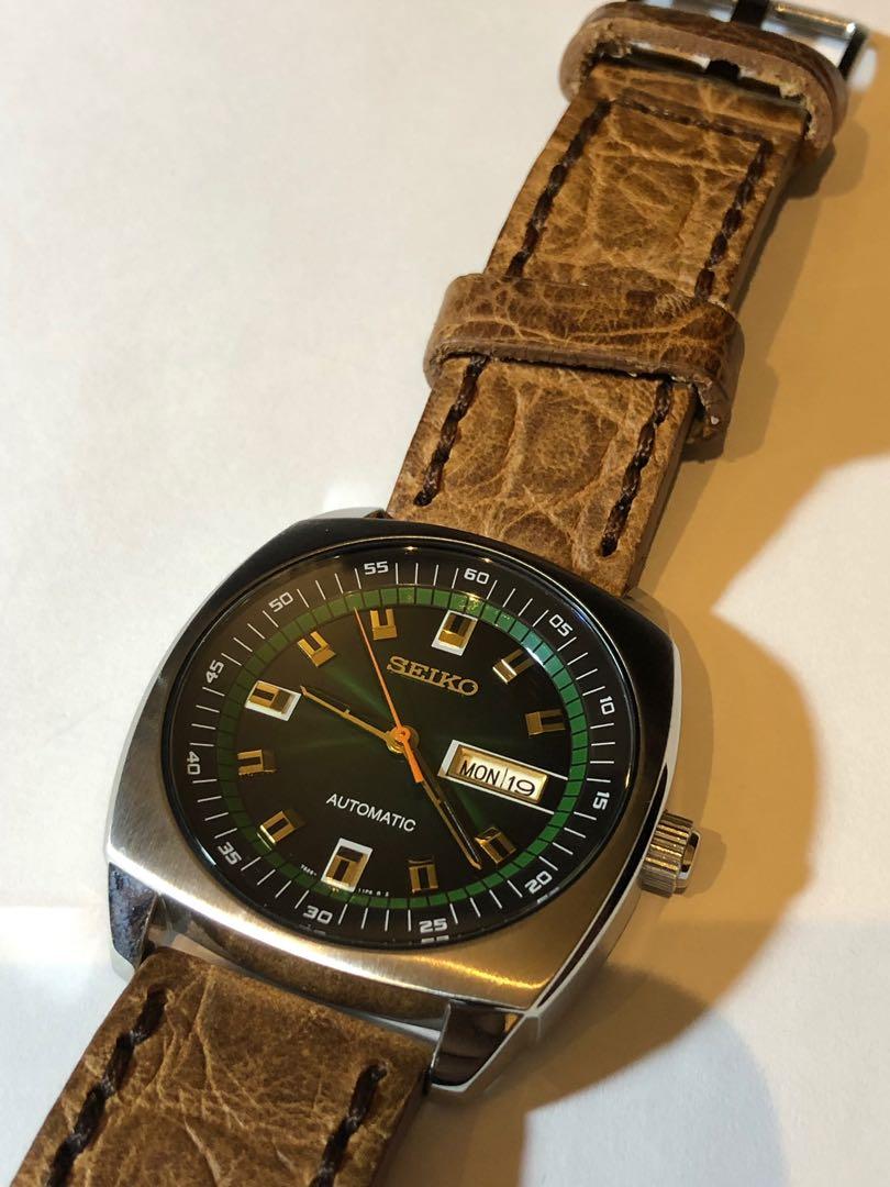 Seiko snkm97 sales leather strap