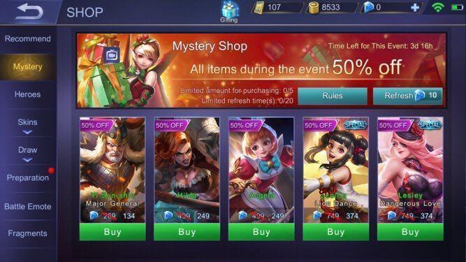 Mobile Legends Free Diamonds Toys Games Video Gaming In Game Products On Carousell - buy roblox top products online lazadasg