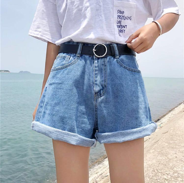 Po Korean High Waist Denim Shorts Women S Fashion Clothes Pants Jeans Shorts On Carousell #shortshorts, selling these lovely shorts if you want a pair check out my other page @evangelisshorts#highwaistshorts #summervibes… po korean high waist denim shorts