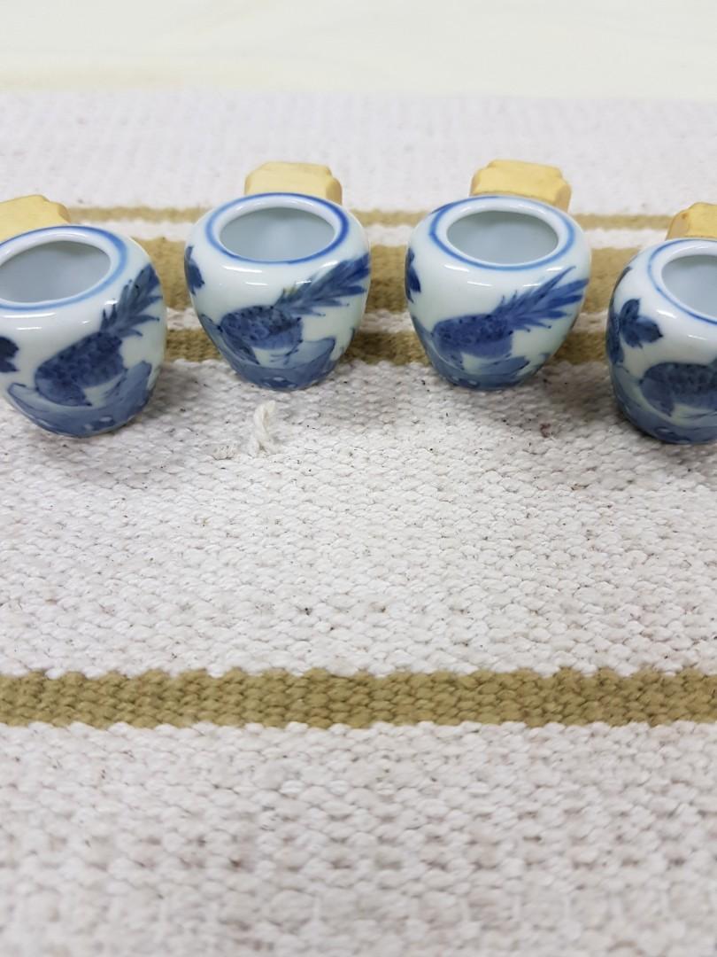 Porcelain Bird Feeder Cups On Carousell