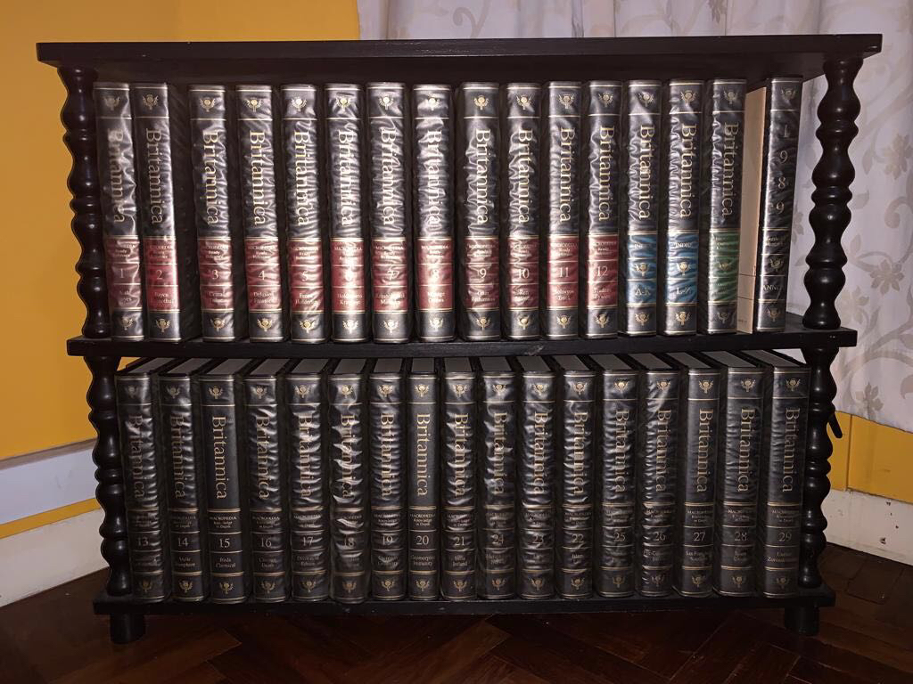 Pre-loved Britannica Encyclopedia with rack in excellent condition ...
