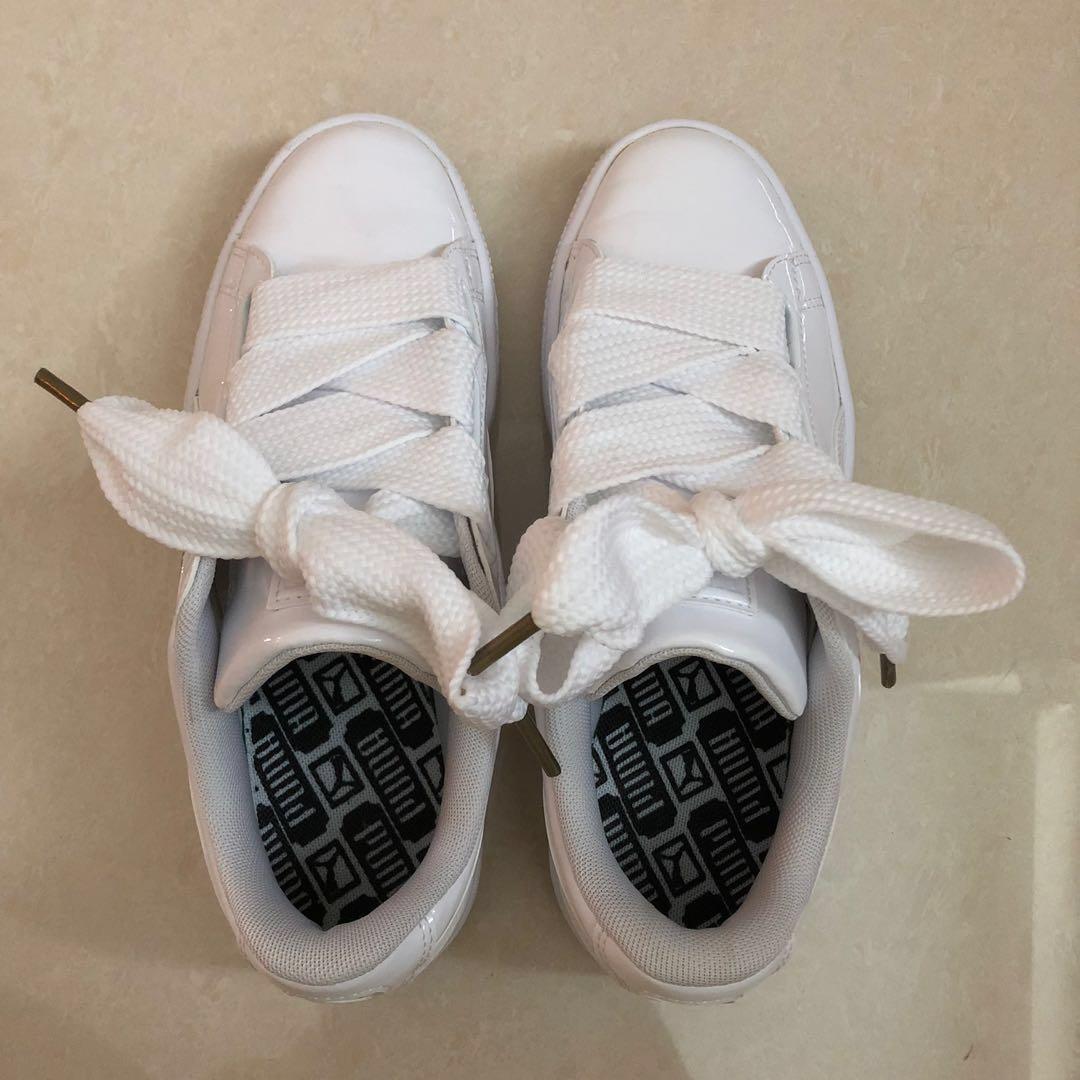 Puma Basket Heart White Women s Fashion Footwear Sneakers on Carousell