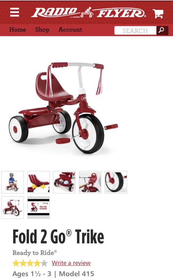 Radio Flyer Tricycle, Babies & Kids, Infant Playtime on Carousell