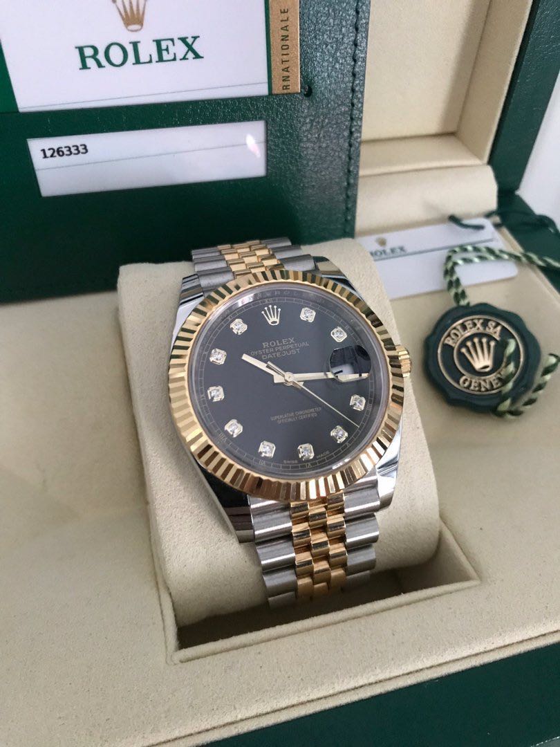 Rolex datejust 41 half gold outlet