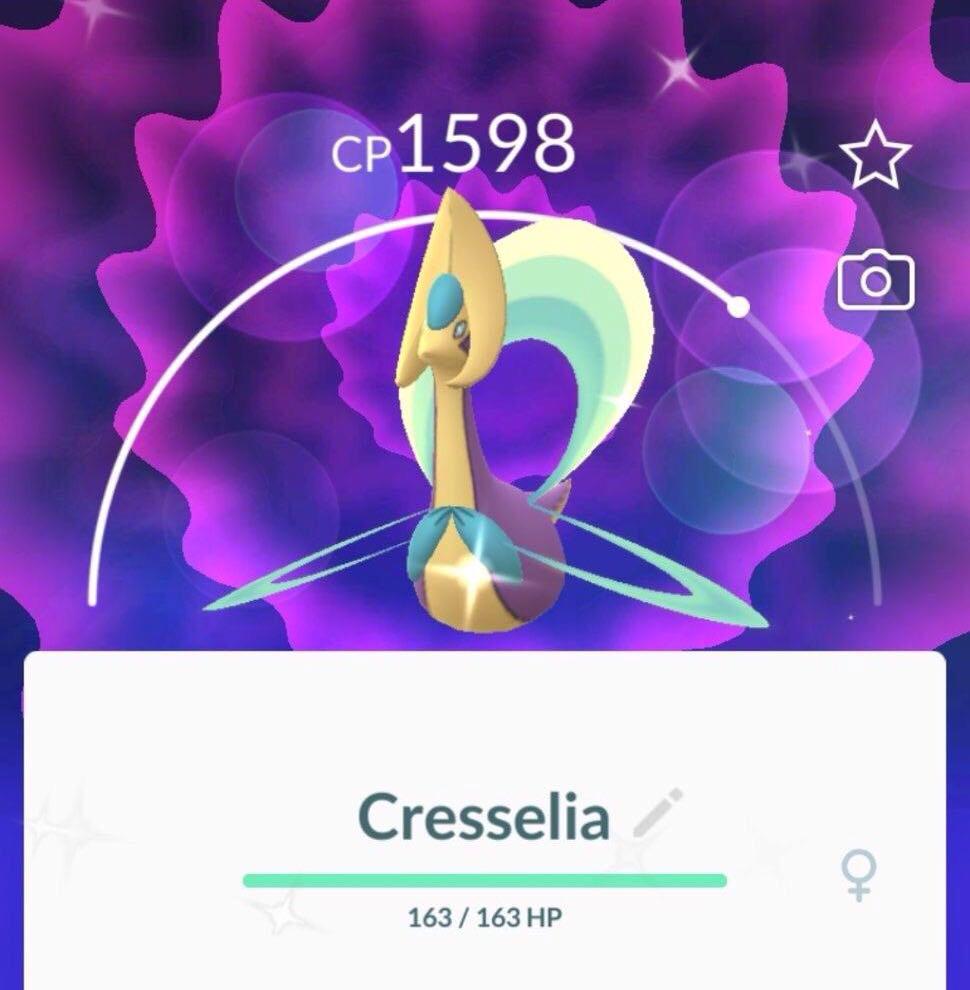 SHINY CRESSELIA Pokemon Go, Video Gaming, Gaming Accessories, Game Gift  Cards & Accounts on Carousell