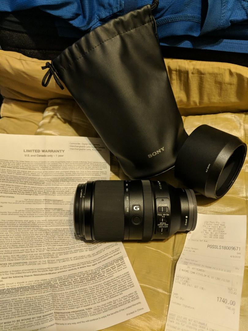 Sony Selg Fe 70 300mm F4 5 5 6 G Oss Photography Lenses On Carousell