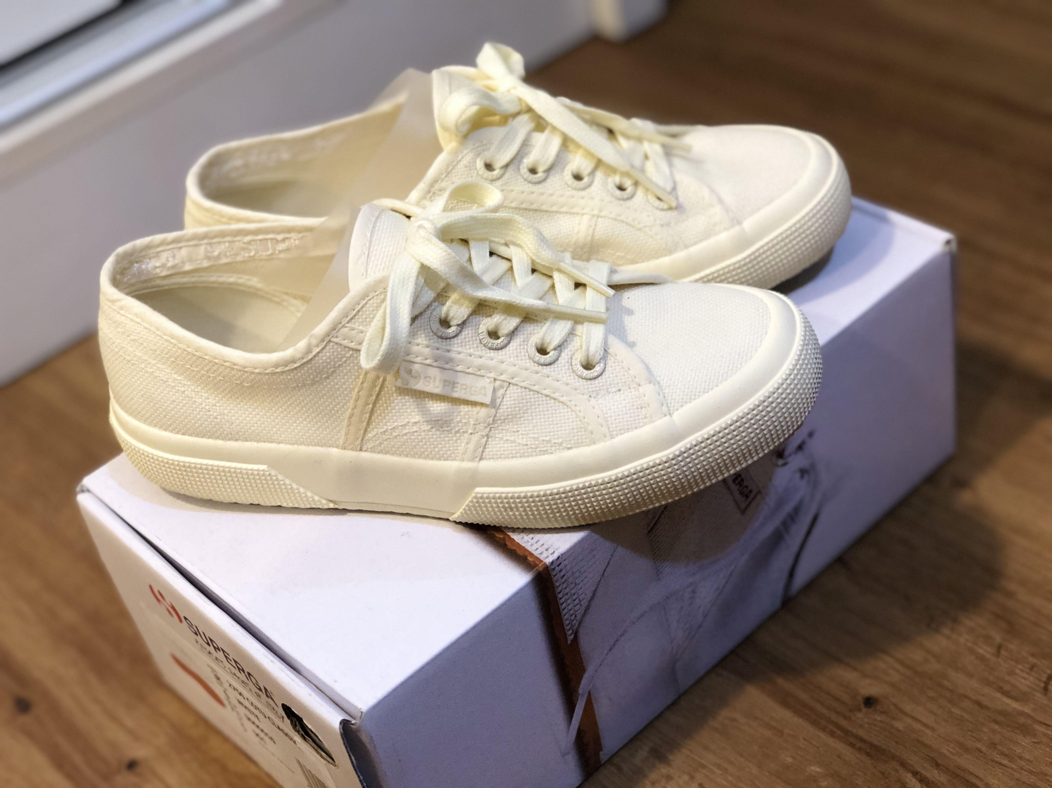Superga 2750 Total Ecru (AUTHENTIC), Women's Fashion, Shoes, Sneakers on  Carousell