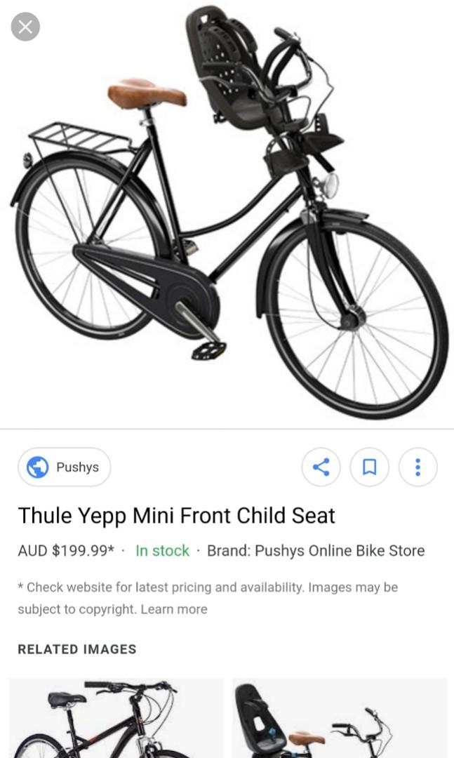thule yepp mini child bike seat