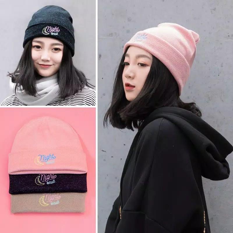 Topi Kupluk Korea Tumblr Fesyen Wanita Aksesoris Di Carousell