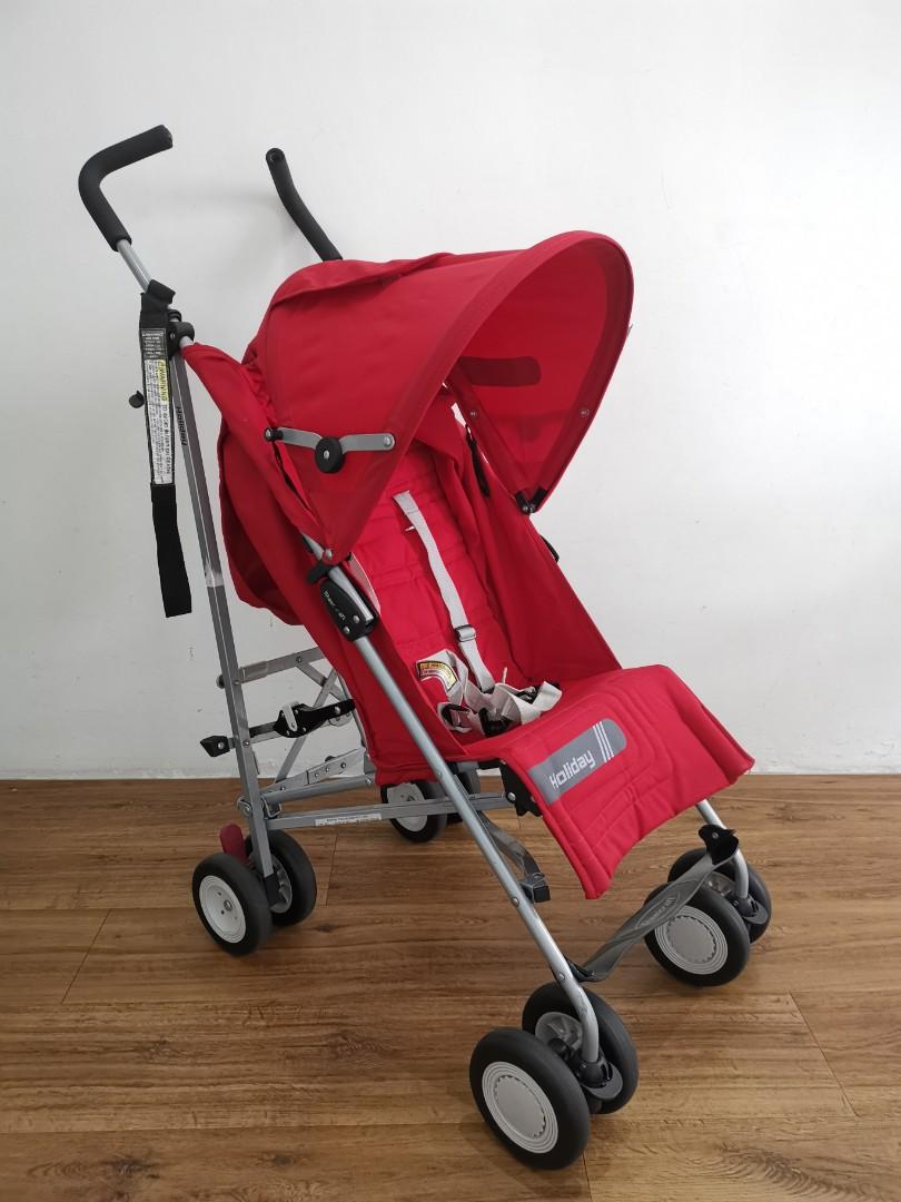 steelcraft holiday stroller red