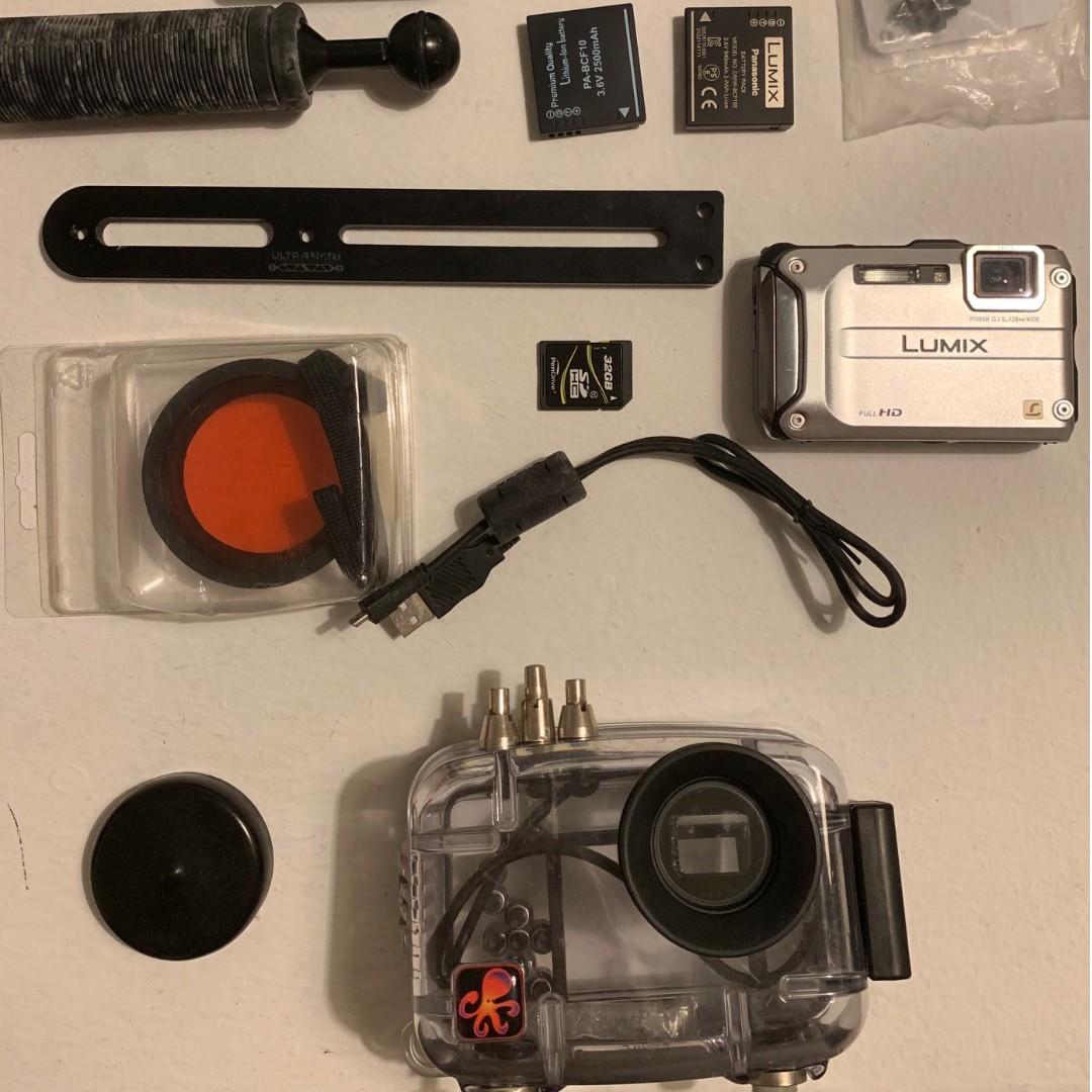 UNDERWATER CAMERA FOR SCUBA DIVING FULL SET, Photography, Cameras on