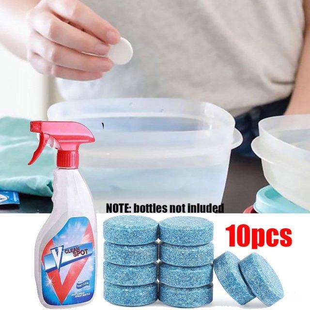 V CLEAN SPOT Multifunctional Effervescent Spray Cleaner Too, Health ...