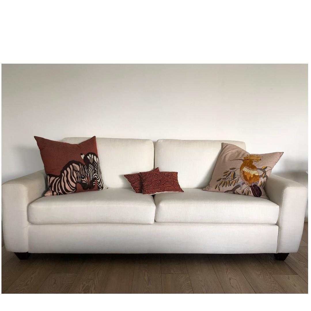 White Sofa Set Furniture Sofas On Carousell