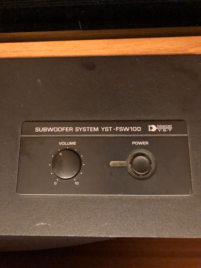 Yamaha soundbar YSP-1100 with subwoofer YST-FSW100, Audio, Soundbars ...